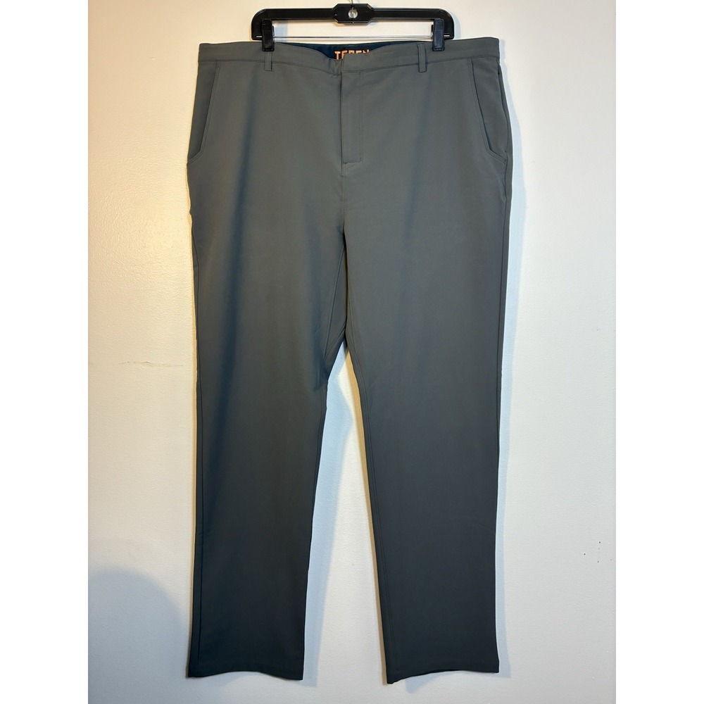 Teren‎ Designs Pants Mens 40x34 Gray Outdoor Hiking Drawstring Tech Chino Preppy